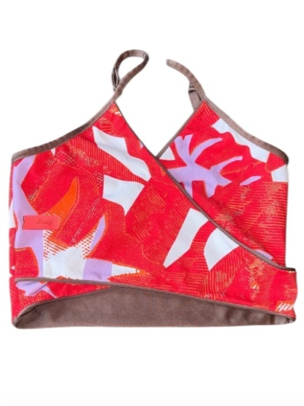 Maaji Wrap Bikini Top xl stretch reversible adjustable strap bralette style
